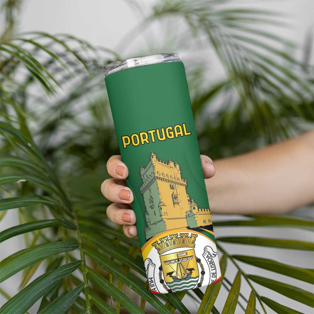 Personalized Portugal Belem Tower Skinny Tumbler Mui Nobre e Sempre Leal