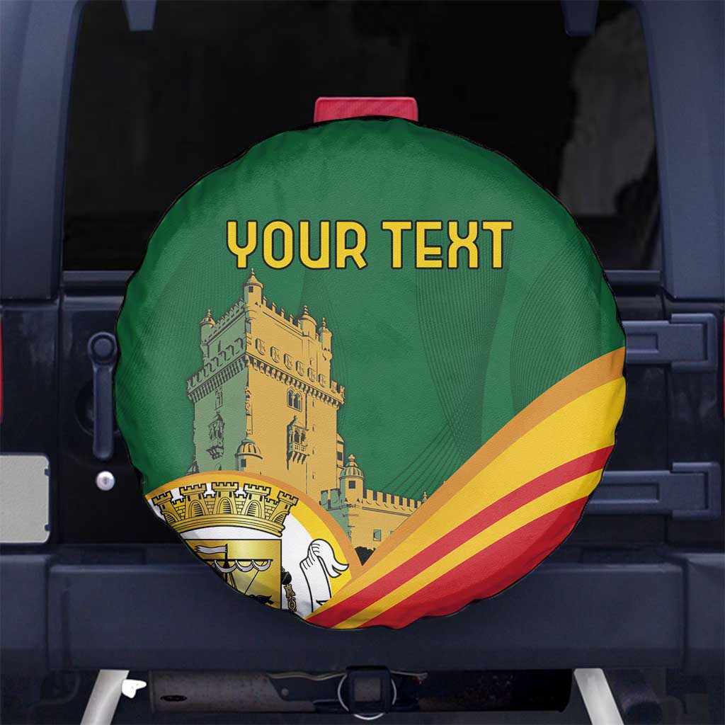 Personalized Portugal Belem Tower Spare Tire Cover Mui Nobre e Sempre Leal