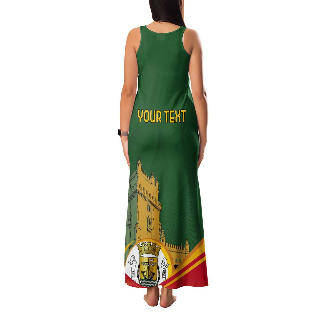 Personalized Portugal Belem Tower Tank Maxi Dress Mui Nobre e Sempre Leal