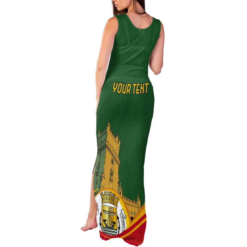 Personalized Portugal Belem Tower Tank Maxi Dress Mui Nobre e Sempre Leal