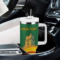Personalized Portugal Belem Tower Tumbler With Handle Mui Nobre e Sempre Leal
