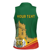 Personalized Portugal Belem Tower Women Sleeveless Polo Shirt Mui Nobre e Sempre Leal - Wonder Print Shop
