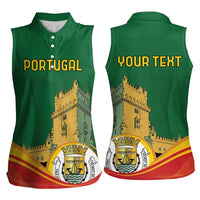 Personalized Portugal Belem Tower Women Sleeveless Polo Shirt Mui Nobre e Sempre Leal - Wonder Print Shop