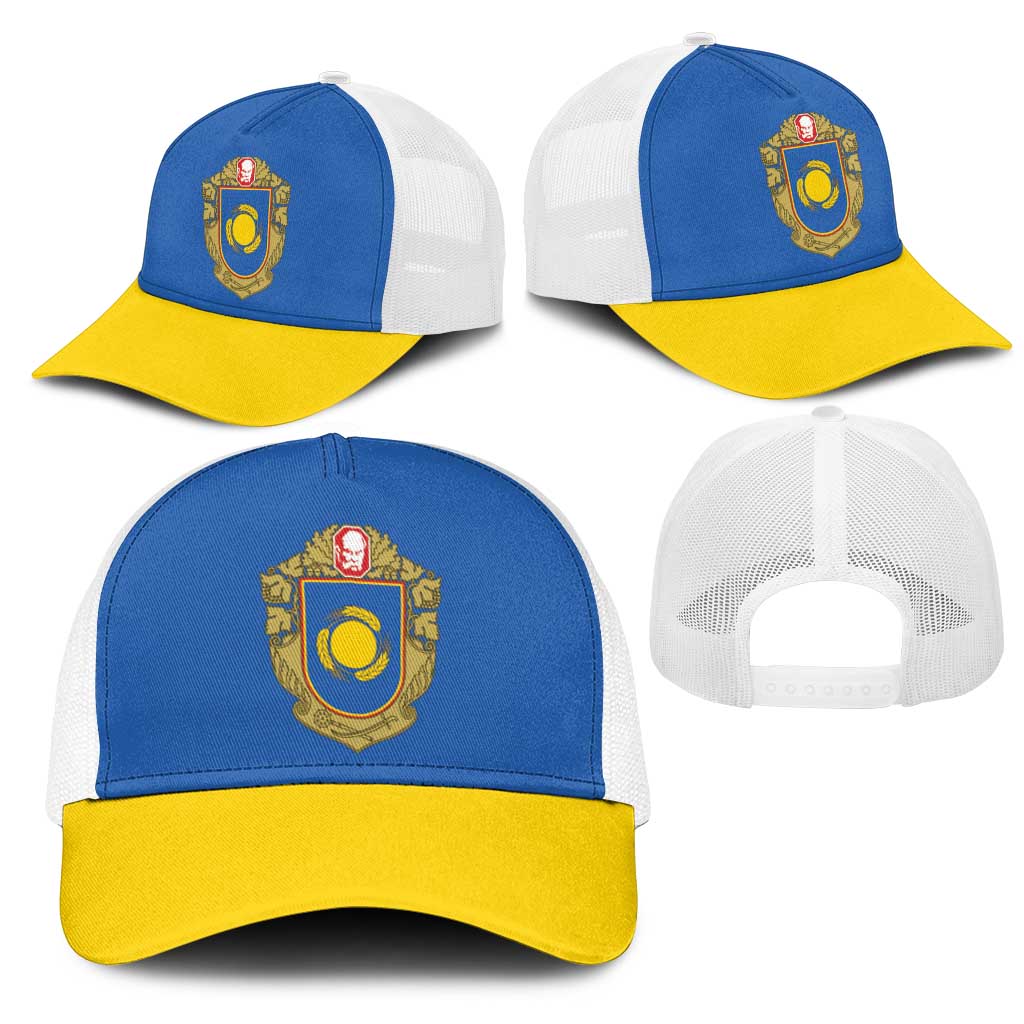 Ukraine Cherkasy Oblast Mesh Trucker Cap Flag Color Inspiration