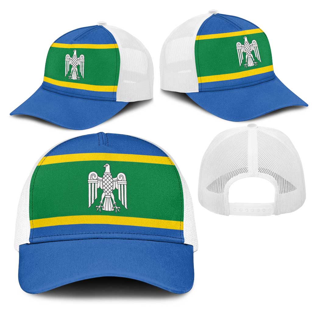 Ukraine Chernivtsi Oblast Mesh Trucker Cap Flag Color Inspiration