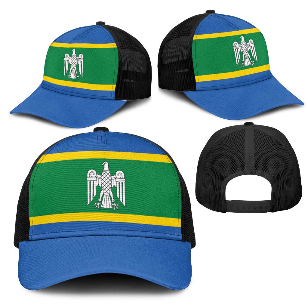 Ukraine Chernivtsi Oblast Mesh Trucker Cap Flag Color Inspiration