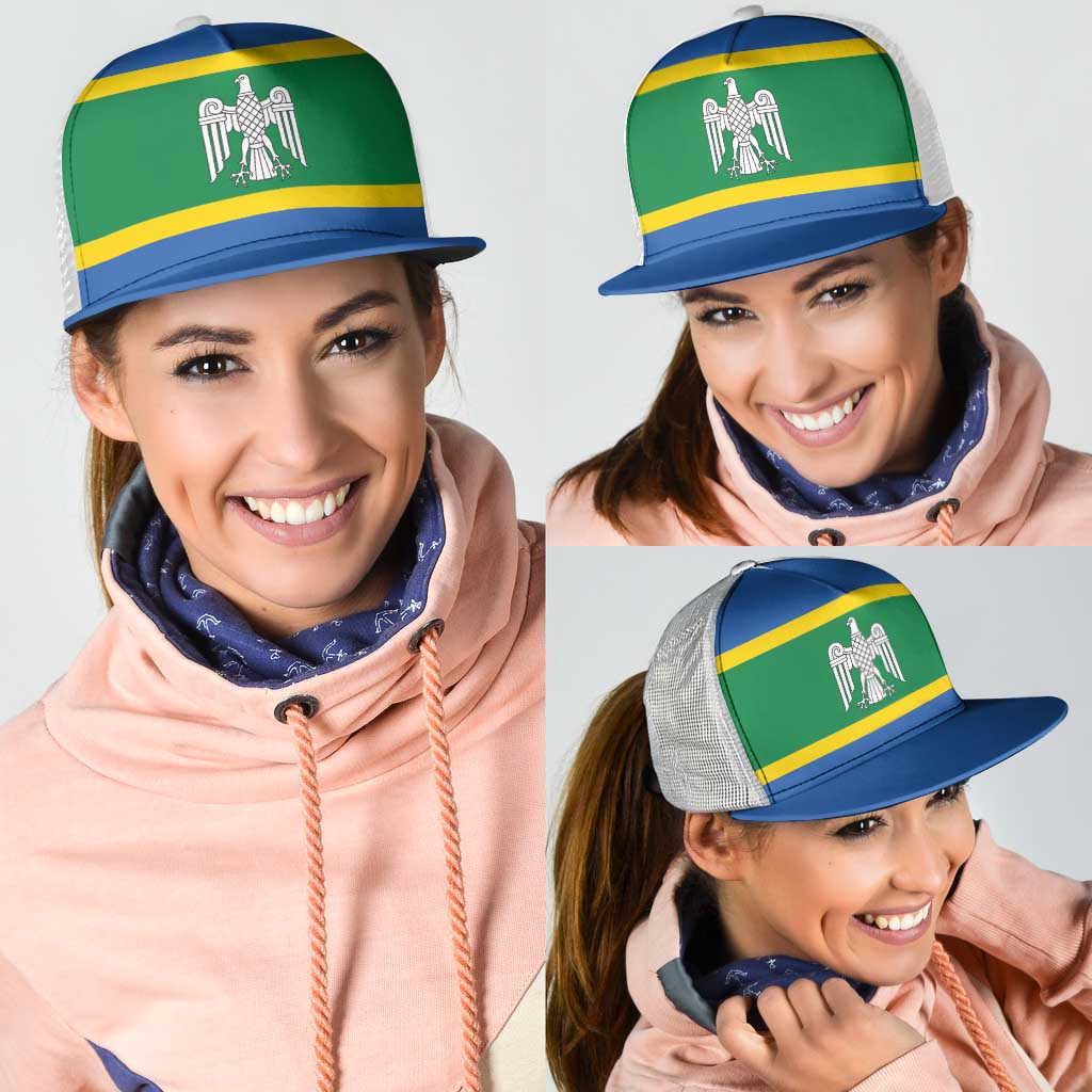 Ukraine Chernivtsi Oblast Mesh Trucker Cap Flag Color Inspiration