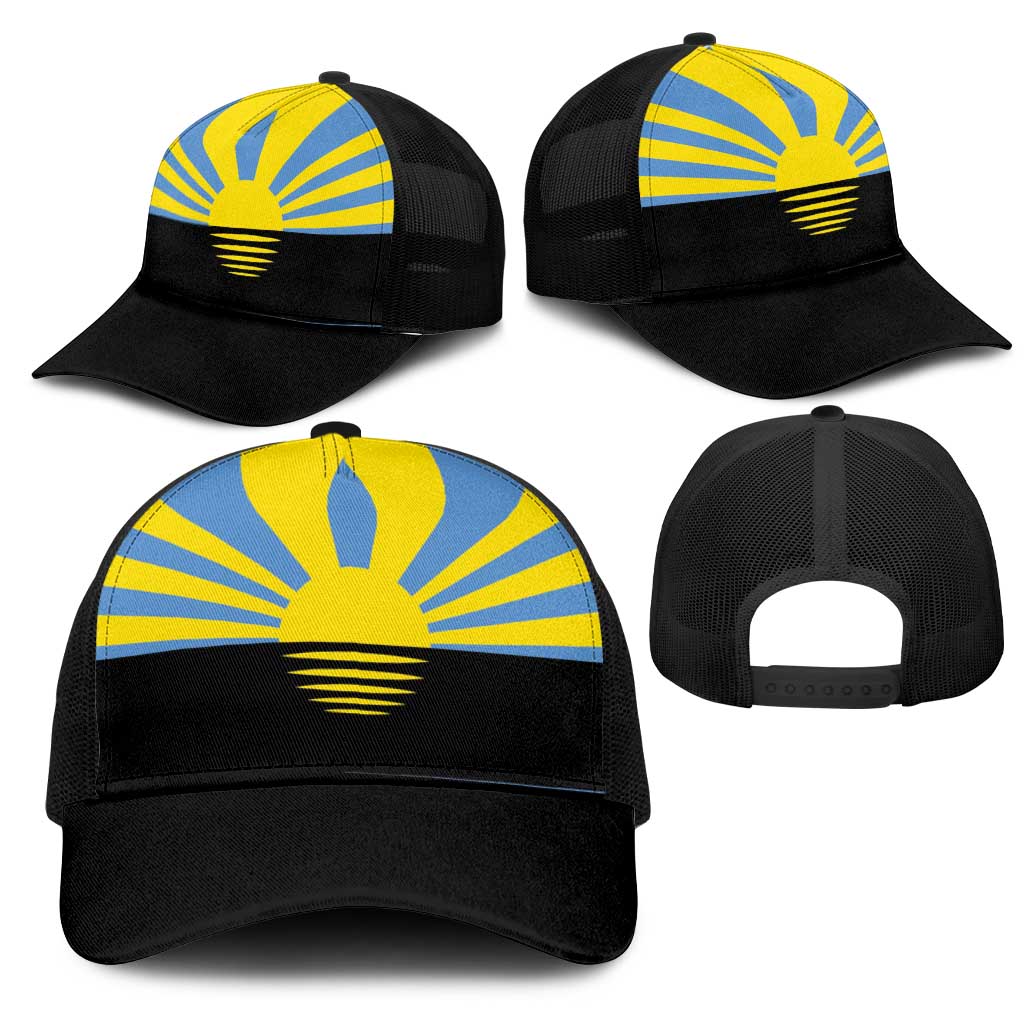 Ukraine Donetsk Oblast Mesh Trucker Cap Flag Color Inspiration