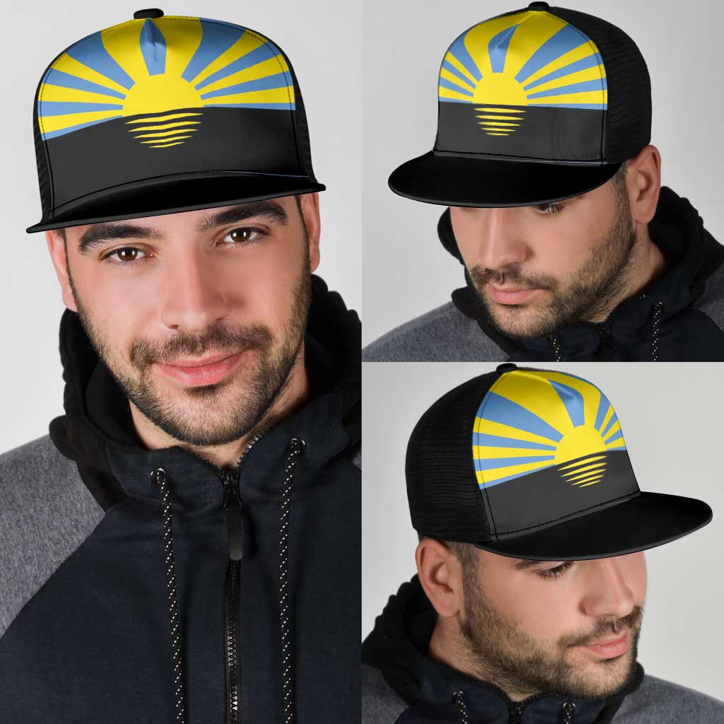 Ukraine Donetsk Oblast Mesh Trucker Cap Flag Color Inspiration