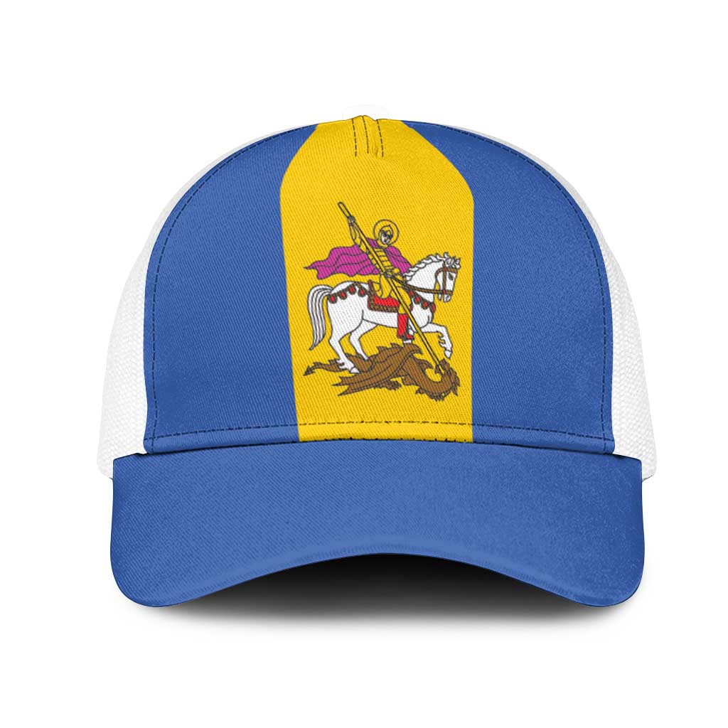 Ukraine Kyiv Oblast Mesh Trucker Cap Flag Color Inspiration