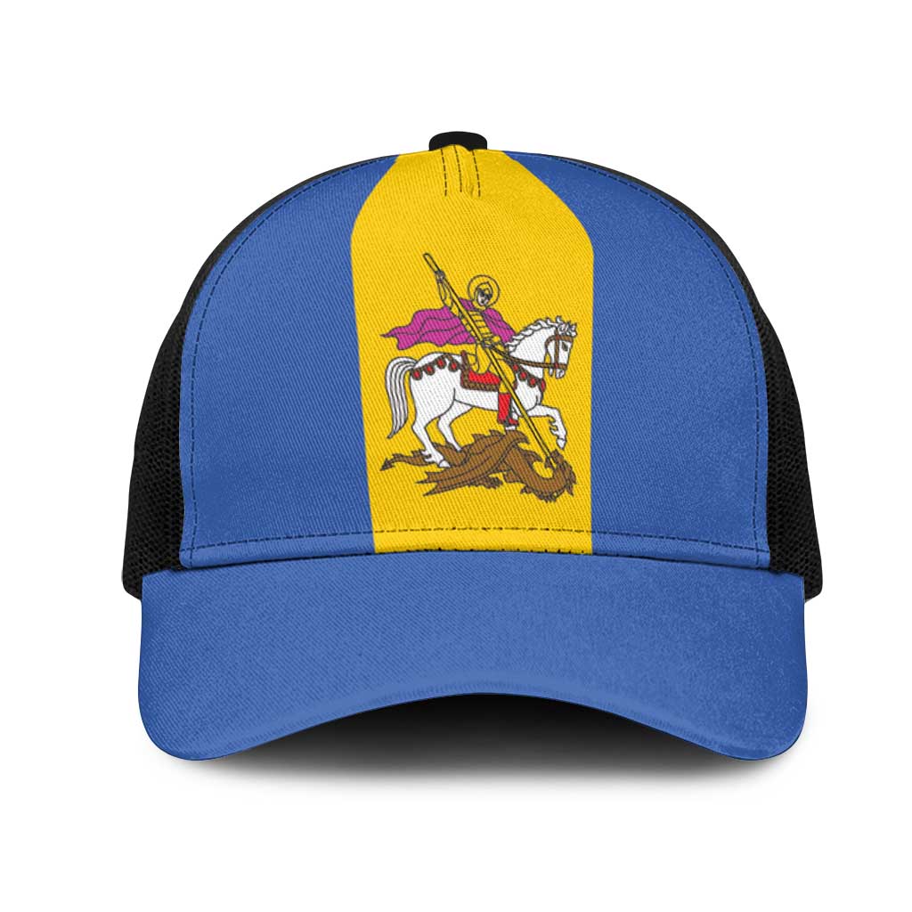 Ukraine Kyiv Oblast Mesh Trucker Cap Flag Color Inspiration