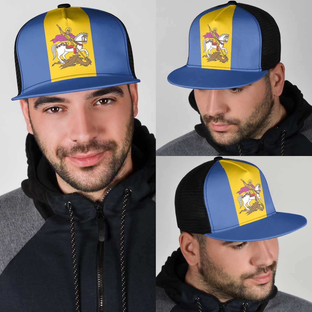 Ukraine Kyiv Oblast Mesh Trucker Cap Flag Color Inspiration