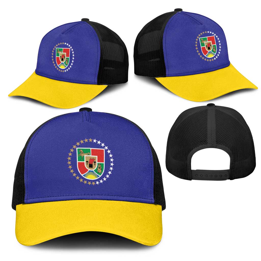 Ukraine Luhansk Oblast Mesh Trucker Cap Flag Color Inspiration