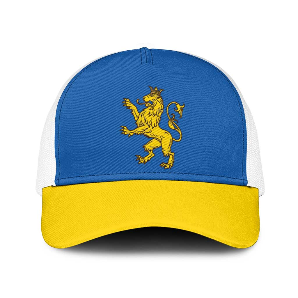 Ukraine Lviv Oblast Baseball Net Cap Flag Color Inspiration