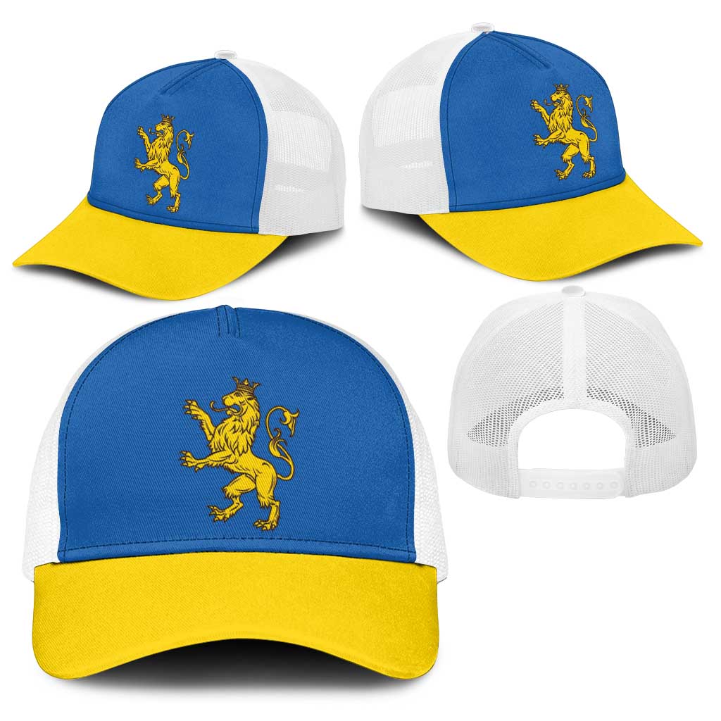 Ukraine Lviv Oblast Baseball Net Cap Flag Color Inspiration