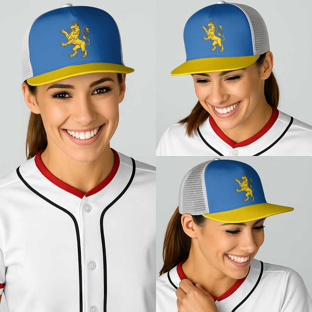 Ukraine Lviv Oblast Baseball Net Cap Flag Color Inspiration