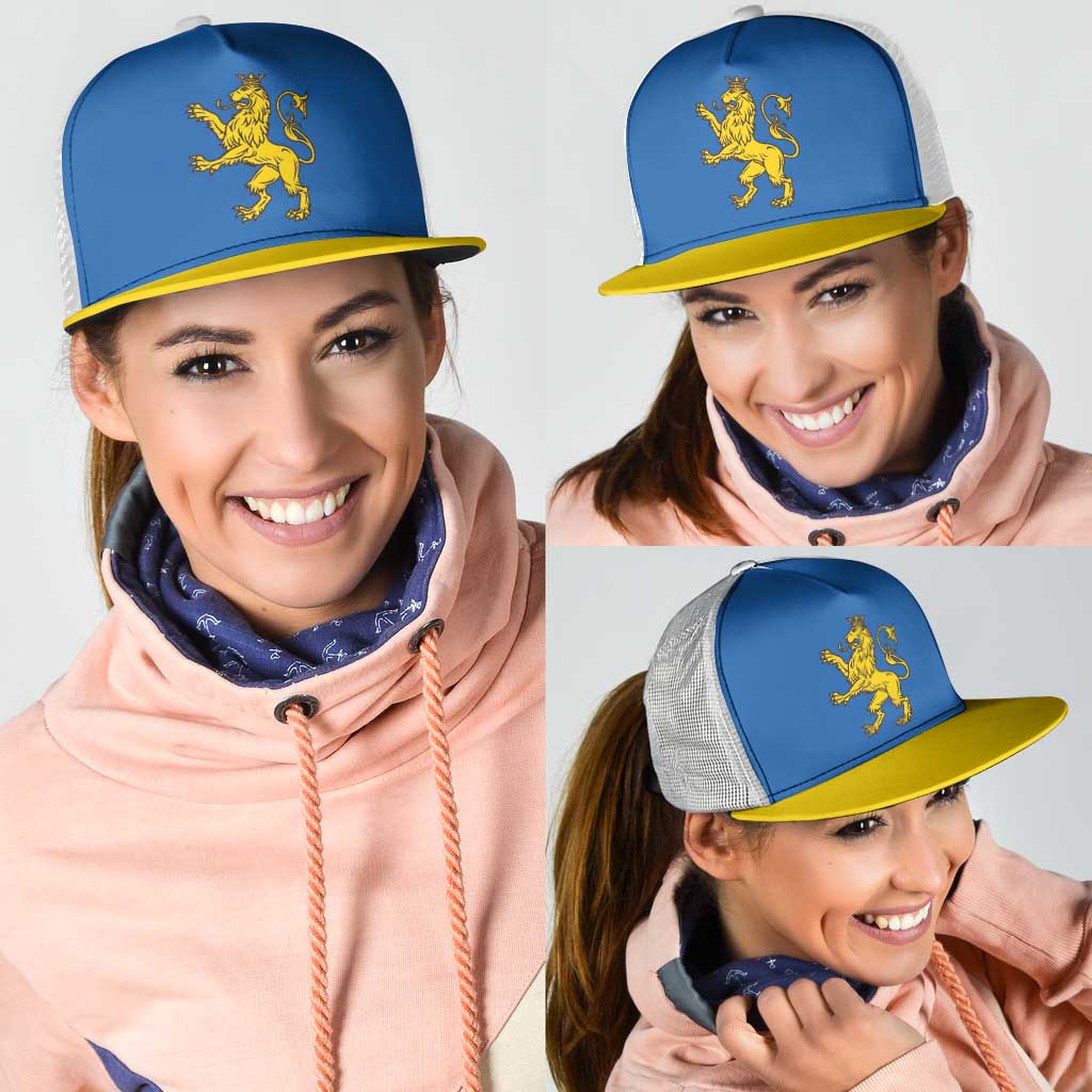 Ukraine Lviv Oblast Mesh Trucker Cap Flag Color Inspiration