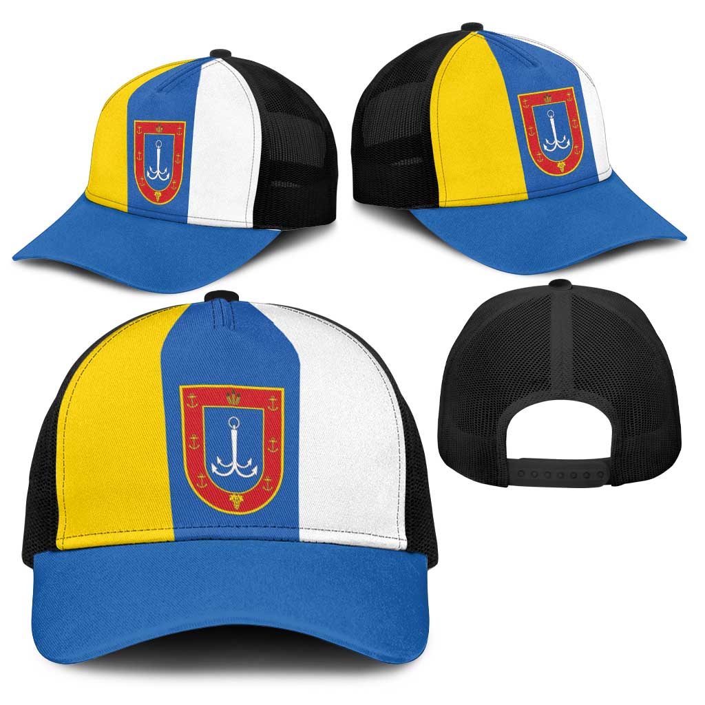 Ukraine Odesa Oblast Baseball Net Cap Flag Color Inspiration