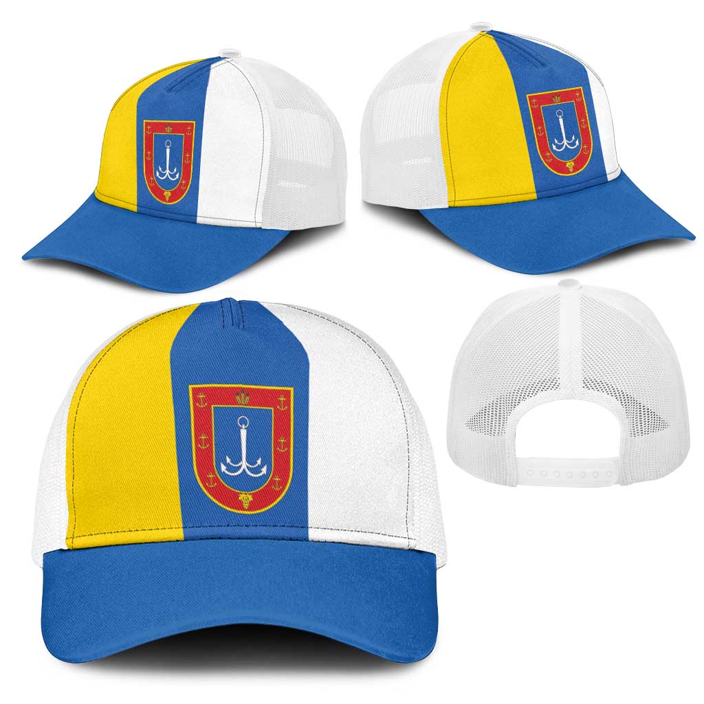 Ukraine Odesa Oblast Mesh Trucker Cap Flag Color Inspiration