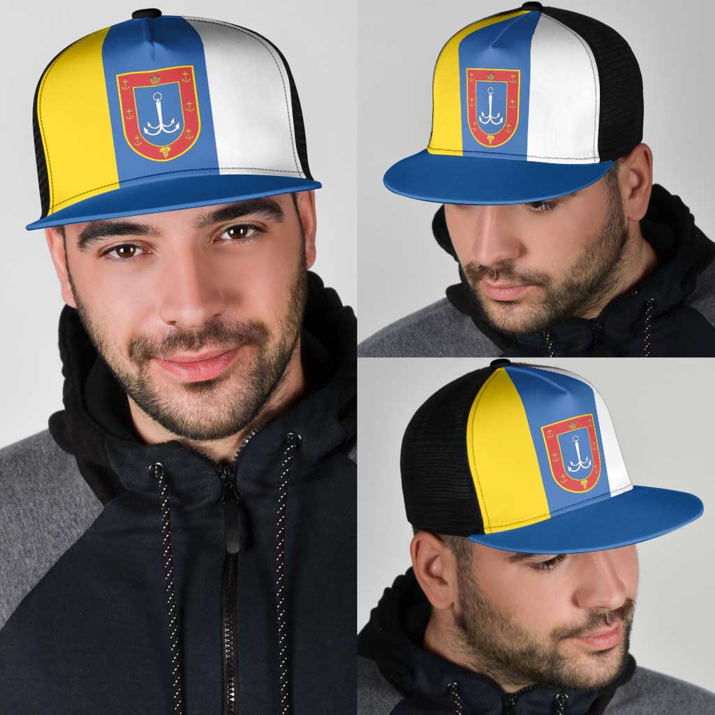 Ukraine Odesa Oblast Mesh Trucker Cap Flag Color Inspiration