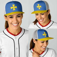 Ukraine Poltava Oblast Baseball Net Cap Flag Color Inspiration