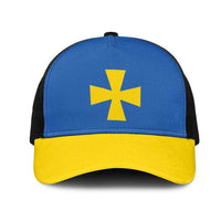 Ukraine Poltava Oblast Mesh Trucker Cap Flag Color Inspiration