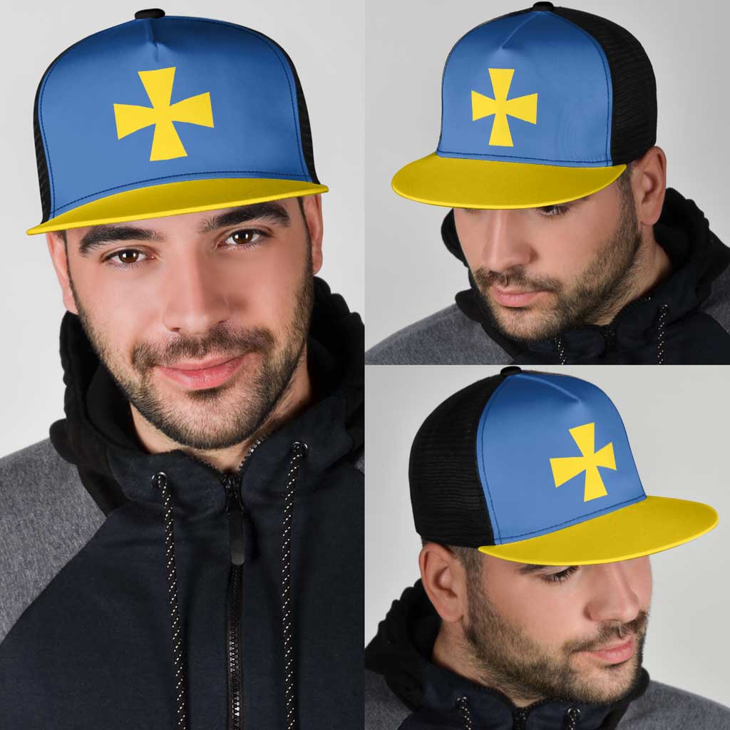 Ukraine Poltava Oblast Mesh Trucker Cap Flag Color Inspiration