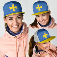 Ukraine Poltava Oblast Mesh Trucker Cap Flag Color Inspiration
