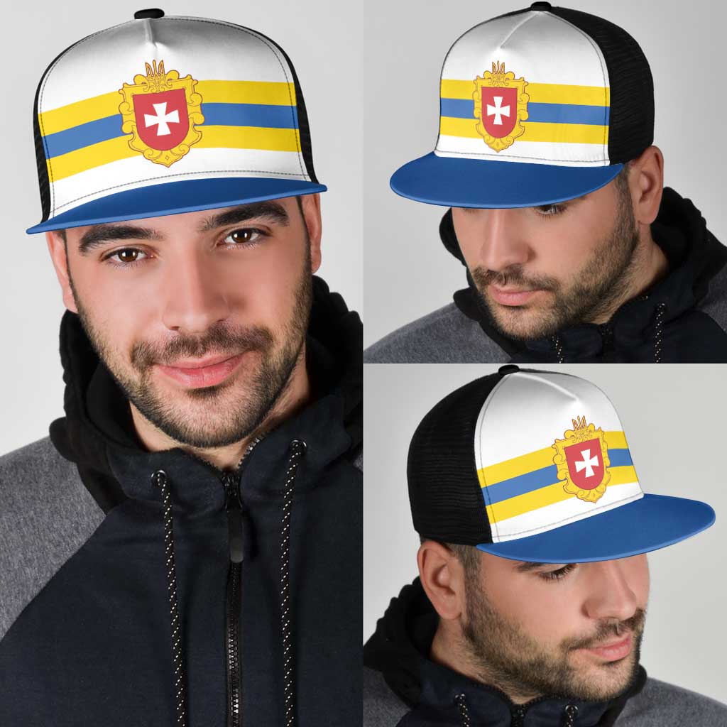 Ukraine Rivne Oblast Mesh Trucker Cap Flag Color Inspiration