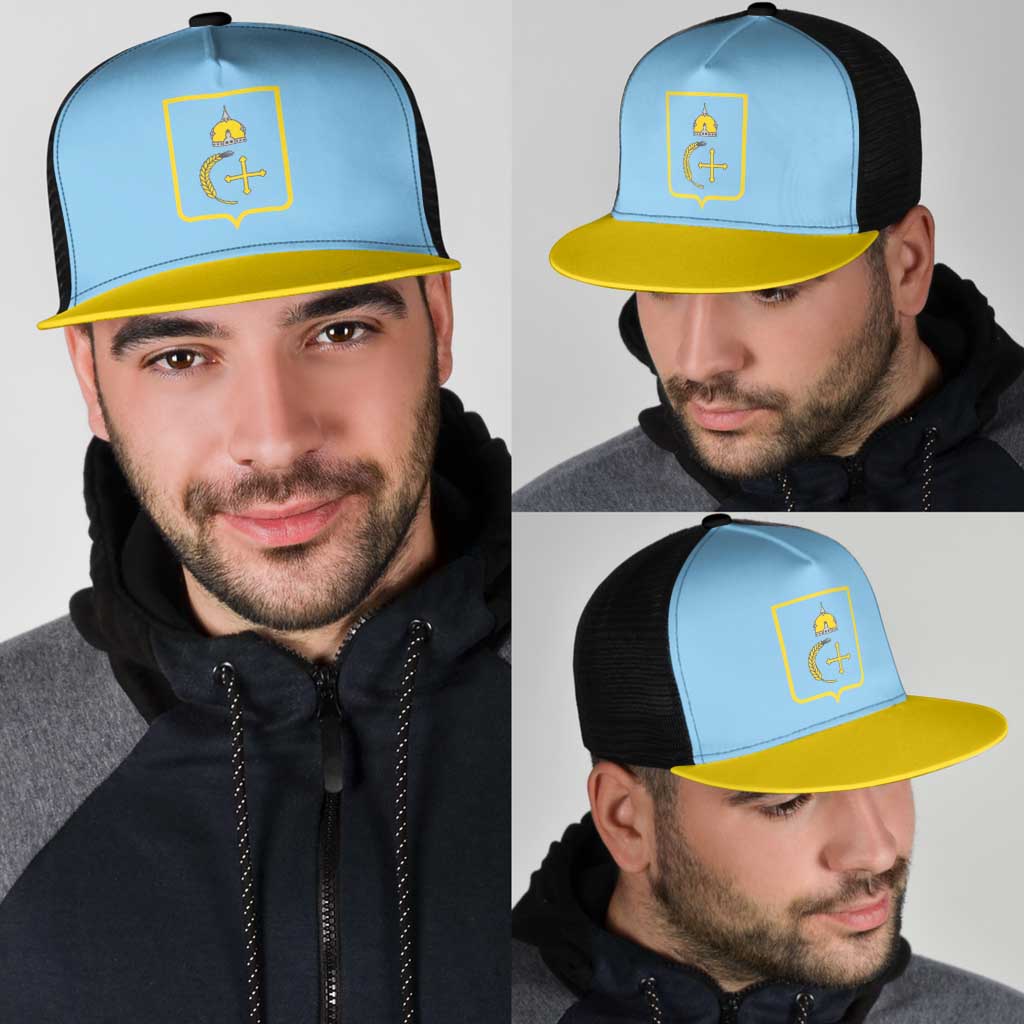Ukraine Sumy Oblast Mesh Trucker Cap Flag Color Inspiration