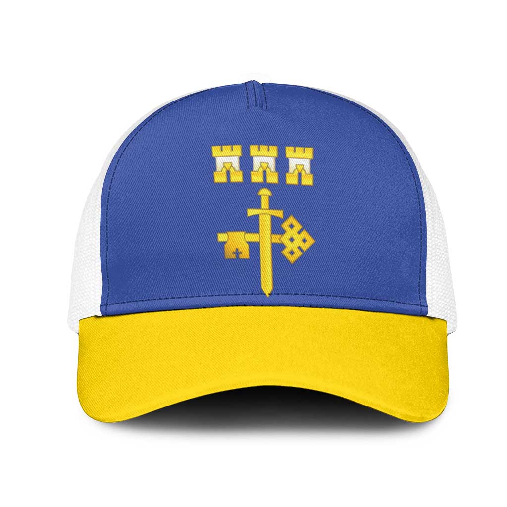 Ukraine Ternopil Oblast Mesh Trucker Cap Flag Color Inspiration