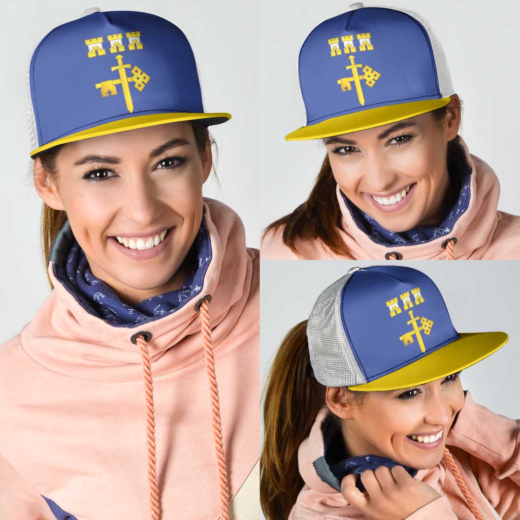 Ukraine Ternopil Oblast Mesh Trucker Cap Flag Color Inspiration