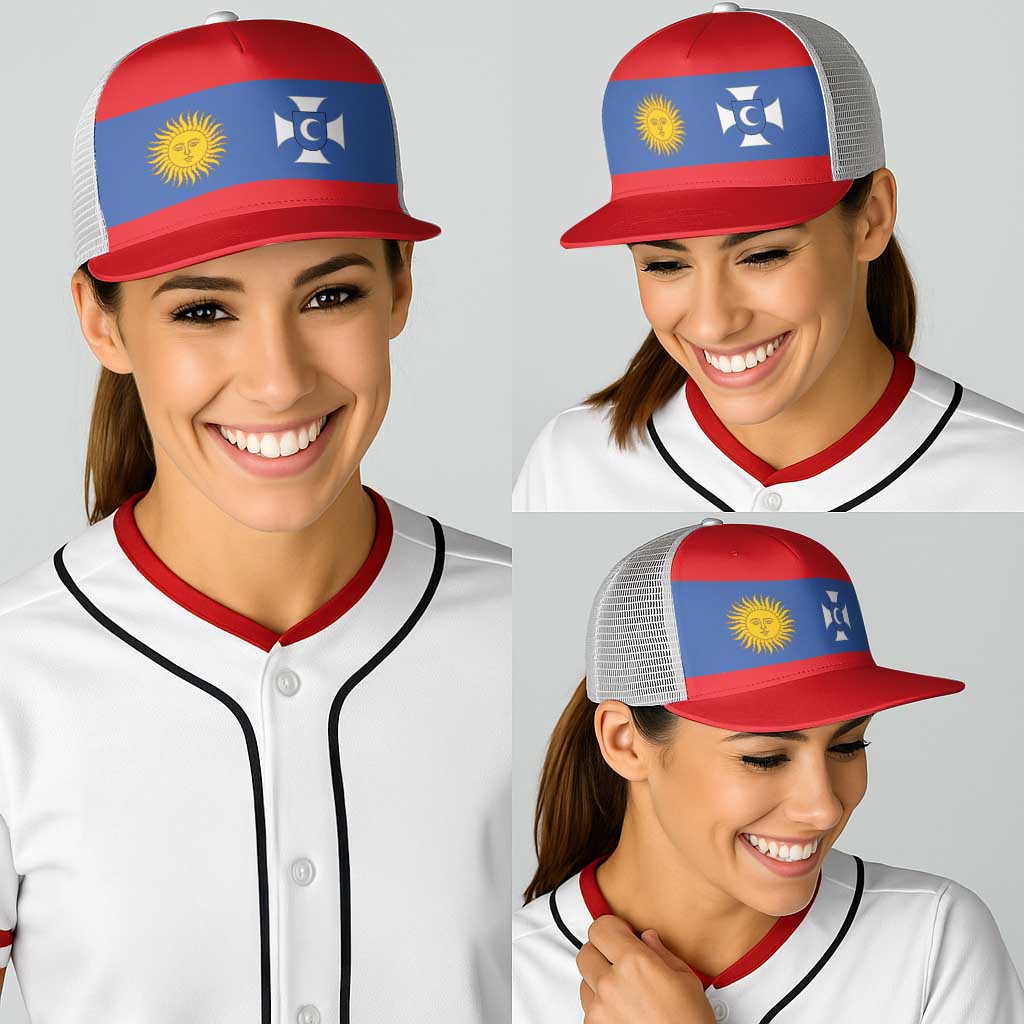 Ukraine Vinnytsia Oblast Baseball Net Cap Flag Color Inspiration