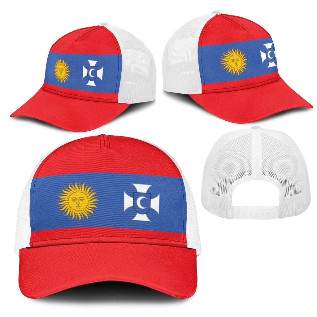 Ukraine Vinnytsia Oblast Mesh Trucker Cap Flag Color Inspiration