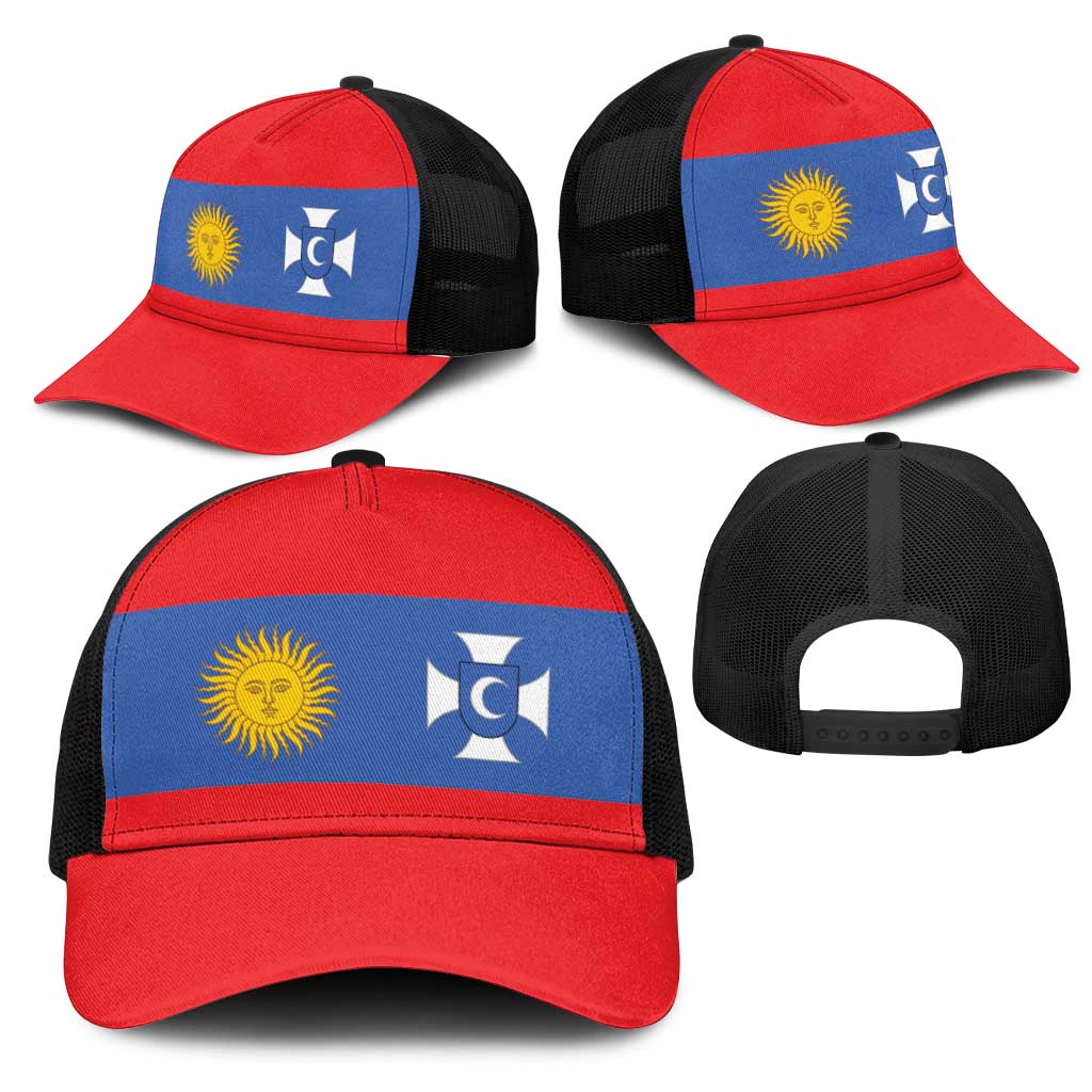 Ukraine Vinnytsia Oblast Mesh Trucker Cap Flag Color Inspiration