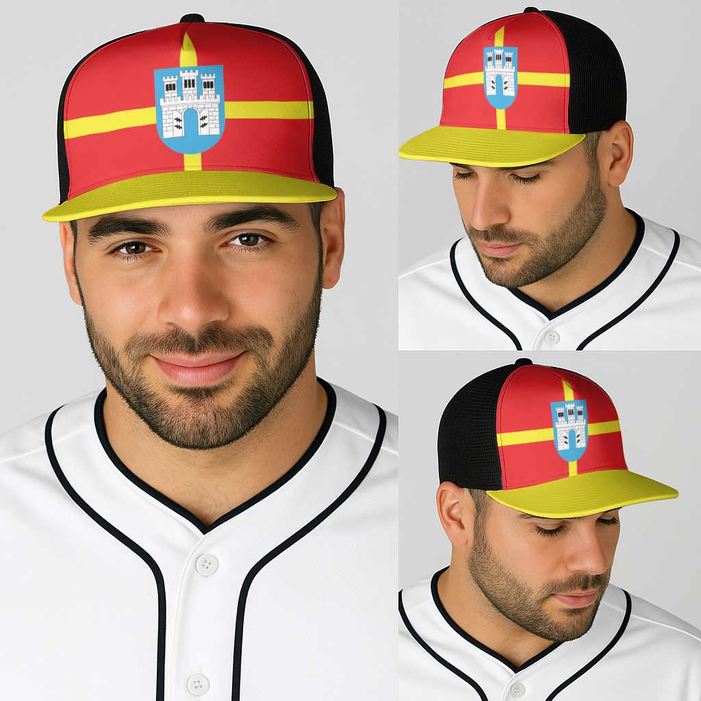 Ukraine Zhytomyr Oblast Baseball Net Cap Flag Color Inspiration