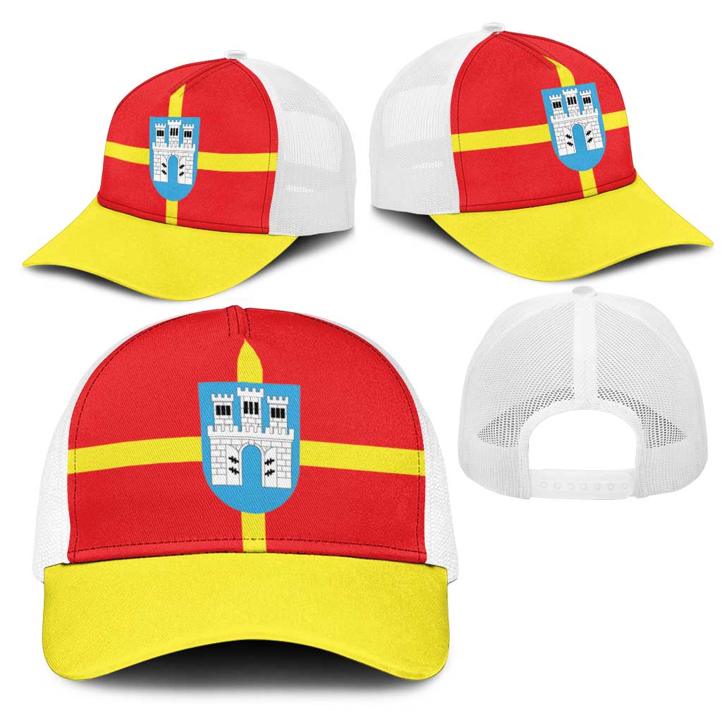 Ukraine Zhytomyr Oblast Mesh Trucker Cap Flag Color Inspiration