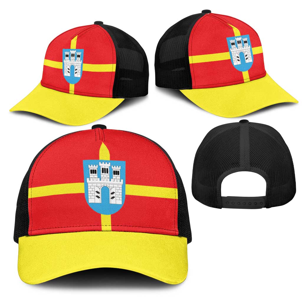 Ukraine Zhytomyr Oblast Mesh Trucker Cap Flag Color Inspiration