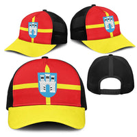 Ukraine Zhytomyr Oblast Mesh Trucker Cap Flag Color Inspiration