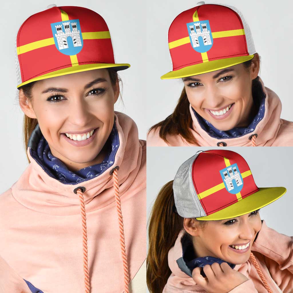 Ukraine Zhytomyr Oblast Mesh Trucker Cap Flag Color Inspiration
