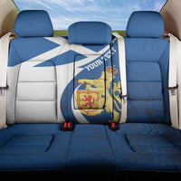 Personalized Scotland Back Car Seat Cover Lion Rampant Flag Style