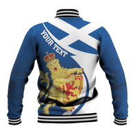 Personalized Scotland Baseball Jacket Lion Rampant Flag Style