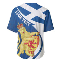 Personalized Scotland Baseball Jersey Lion Rampant Flag Style