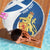 Personalized Scotland Beach Blanket Lion Rampant Flag Style