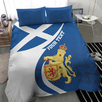 Personalized Scotland Bedding Set Lion Rampant Flag Style
