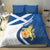 Personalized Scotland Bedding Set Lion Rampant Flag Style