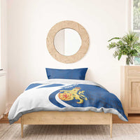 Personalized Scotland Bedding Set Lion Rampant Flag Style
