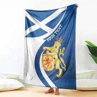 Personalized Scotland Blanket Lion Rampant Flag Style