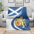 Personalized Scotland Blanket Lion Rampant Flag Style