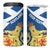 Personalized Scotland 4 in 1 Can Cooler Tumbler Lion Rampant Flag Style